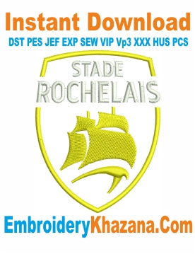Stade Rochelais Logo Embroidery Design