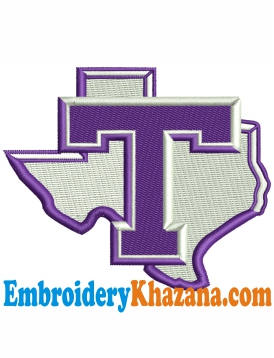 Logo Tarleton State Texans Embroidery Design