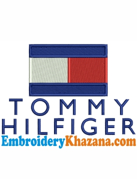 Tommy Hilfiger Logo Embroidery Design | Tommy Logo Brand Embroidery