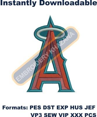Los Angeles Angels of Anaheim Logo Embroidery Design 