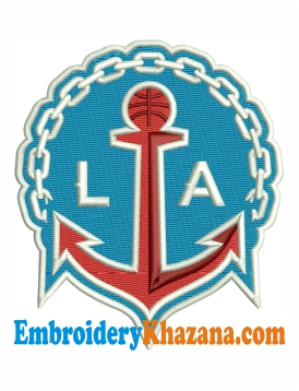 Los Angeles Clippers Logo Embroidery Design