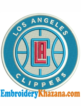 LA Clippers Embroidery Design