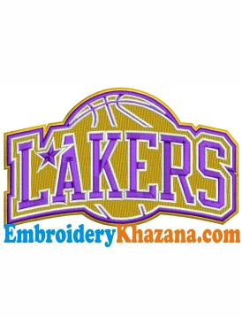 LA Lakers Logo Embroidery Design