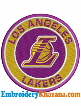 LA Lakers Embroidery Design