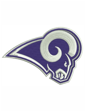 Los Angeles Rams Logo Embroidery Design