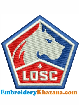 Losc Lille Fc Logo Embroidery Design