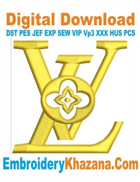 Louis Vuitton Logo Embroidery Designs