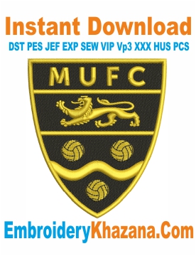 Maidstone United Fc Logo Embroidery Design