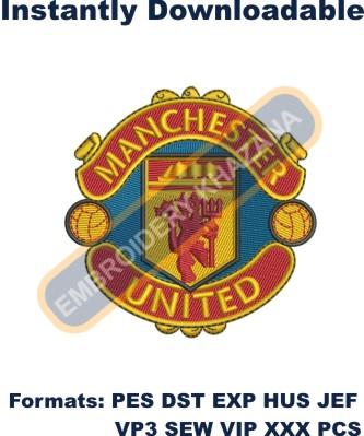 Manchester Footbal Club Embroidery Design