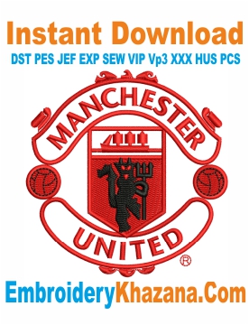 Manchester United Fc Embroidery Design