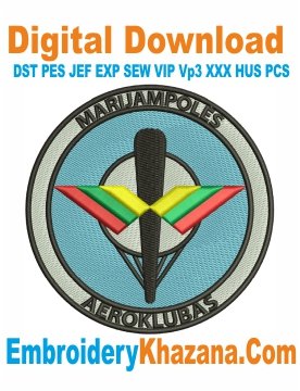 Marijampoles Aeroklubas Embroidery Design