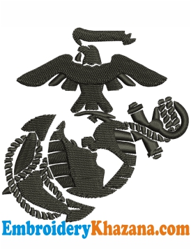 US Marine Corps Logo Embroidery Design