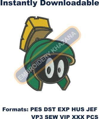 Marvin The Martian Embroidery Design