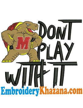 Maryland Terrapins Logo Embroidery Design
