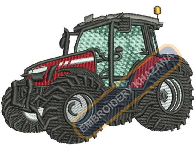 Massey Ferguson Tractor Embroidery Design