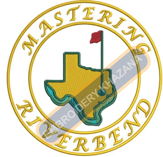 Masters Golf Logo Embroidery Design
