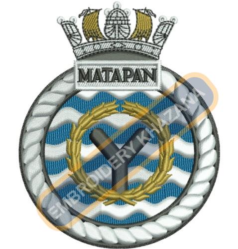 Matapan Crest Embroidery Design