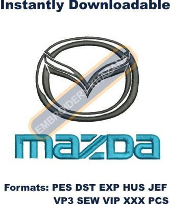 Mazda Logo embroidery design