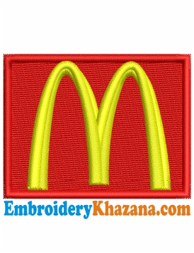 Mcdonalds Logo Embroidery Design