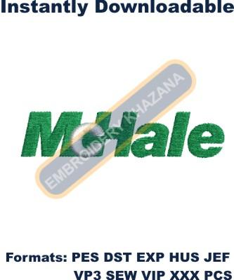 Mchale Tractor Logo Embroidery Design