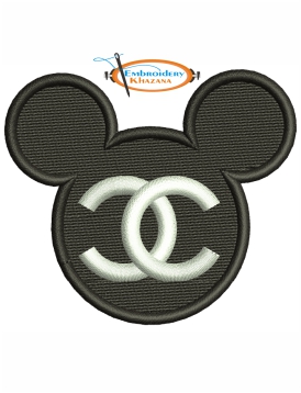 Mickey Mouse Chanel Embroidery Design