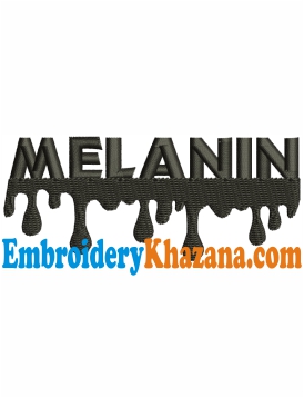 Melanin Embroidery Design