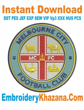 Melbourne City FC Logo Embroidery Design