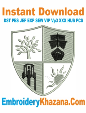 Merchants Academy Logo Embroidery Design