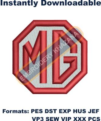 Mg Truck Logo Embroidery Design