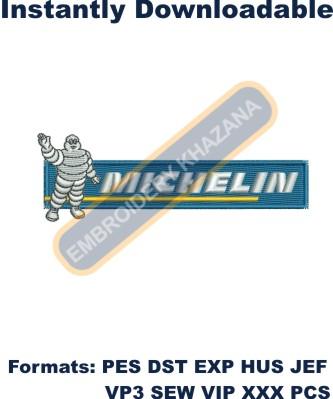 Michelin Tires Logo Embroidery Design