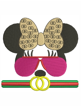Mickey Mouse Gucci Embroidery Design