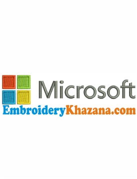 Microsoft Logo Embroidery Design