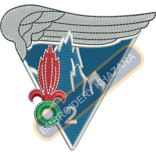 French Foreign Legion Badge Embroidery Design