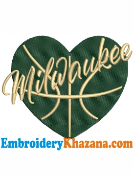 Milwaukee Bucks Embroidery Design