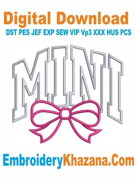 Mini Applique Embroidery Design