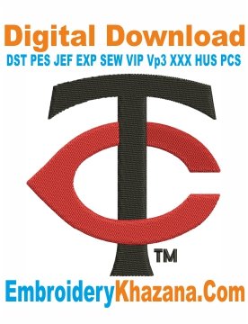 Minnesota Twins Logo Embroidery Designs