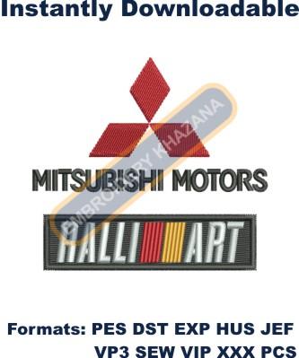 Mitsubishi Motors Embroidery Design