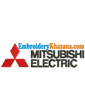 Mitsubishi Electric Logo Embroidery Design