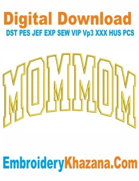 Mommom Embroidery Design