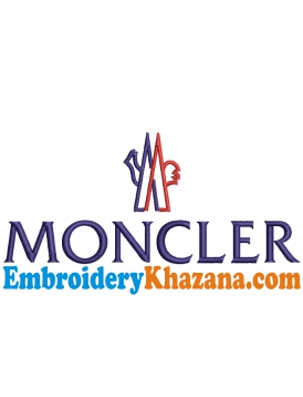 Moncler Logo Embroidery Design