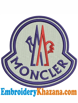 Moncler Logo Embroidery Design