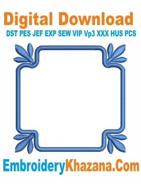 Monogram Frame Embroidery Design