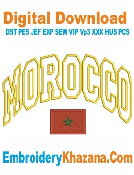 Morocco Applique Embroidery Design