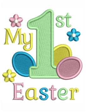 My 1ST Easter Embroidery Design