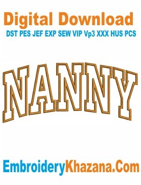 Nanny Applique Embroidery Design