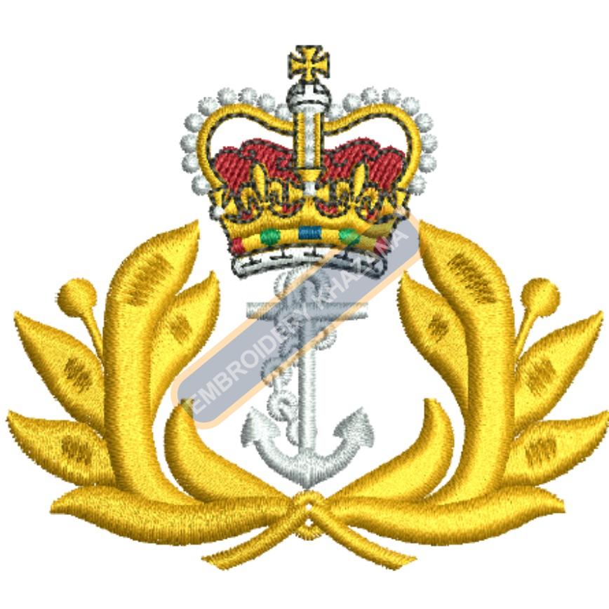 Naval Blazer Badge Embroidery Design