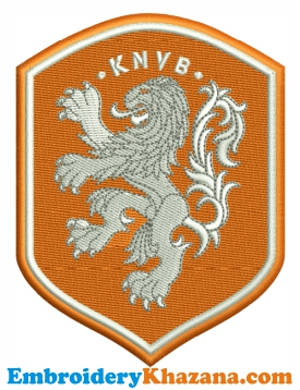 Netherlands National Football Embroidery Design