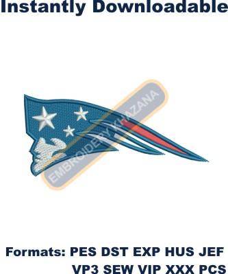 New England Patriots Logo Embroidery Design