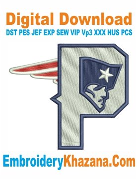 New England Patriots Embroidery Design