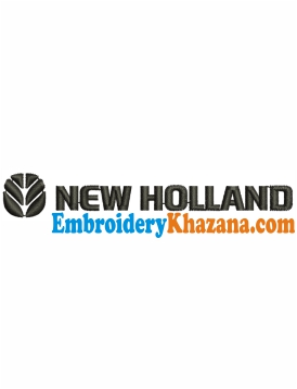 New Holland Logo Embroidery Design